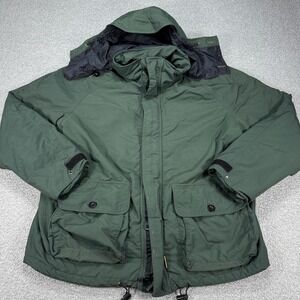 Browning Hunting Jacket Men's XL Green Hooded Gore-Tex Field Coat Hiking Fishing